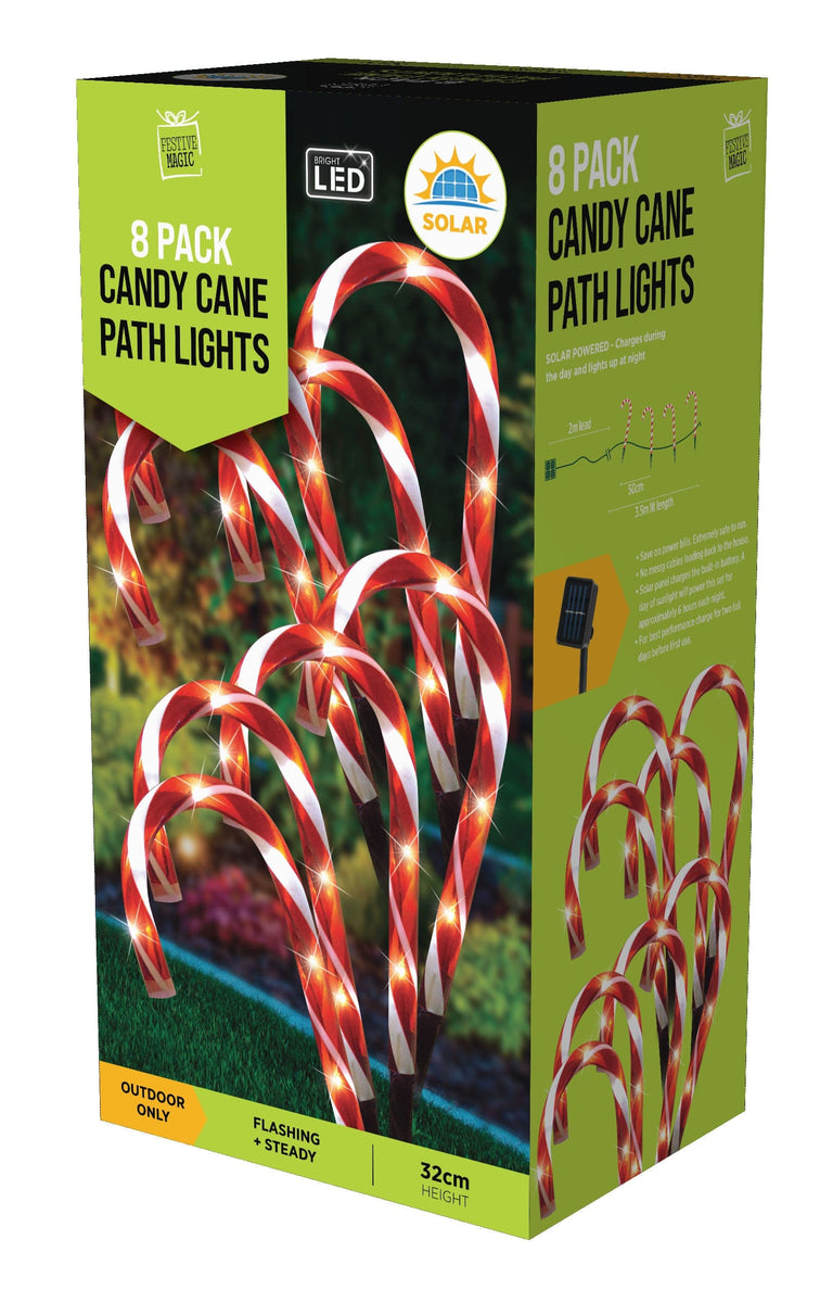 Solar candy clearance cane lights