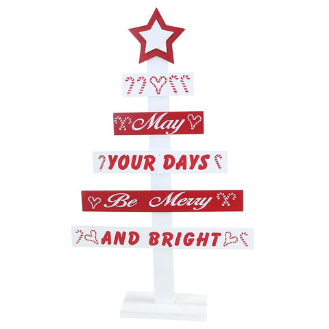 Candycane Merry Table Tree (45cm)