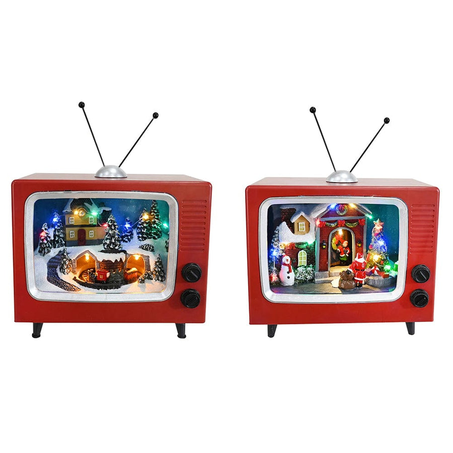 LED Musical Retro Animated TV Asst