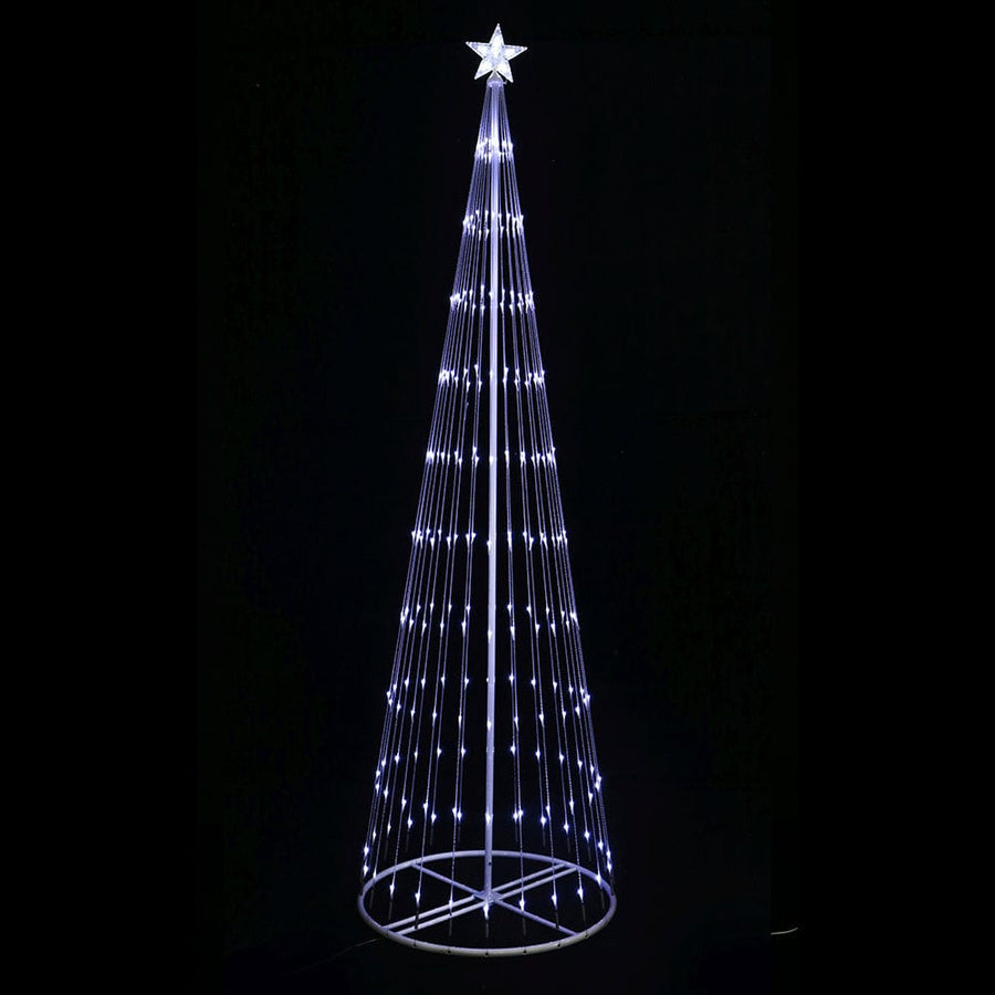 LED White Digital Flashing Strands Tree (2.4m)