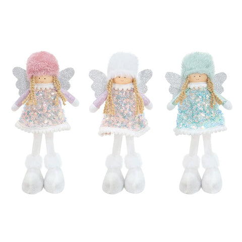 Standing Pastel Sequins Fairy Asst (27cm)