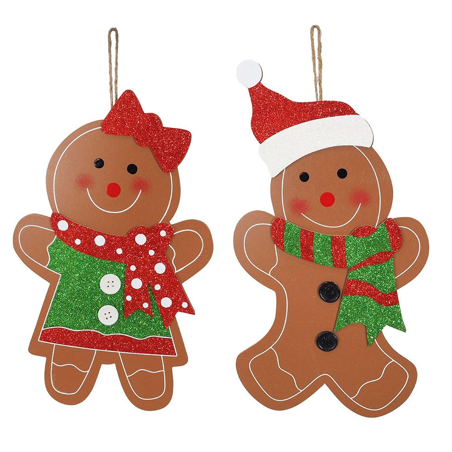 Hanging Gingerbread Guy/Gal Asst (36cm)