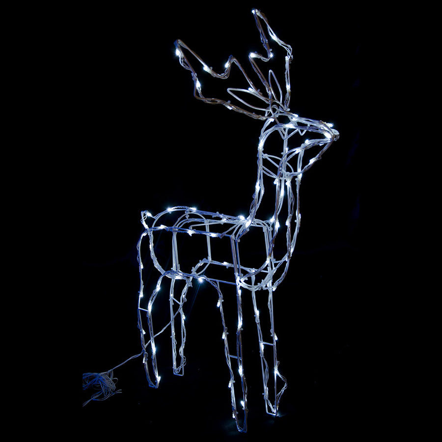 LED Solar Standing or Feeding Reindeer