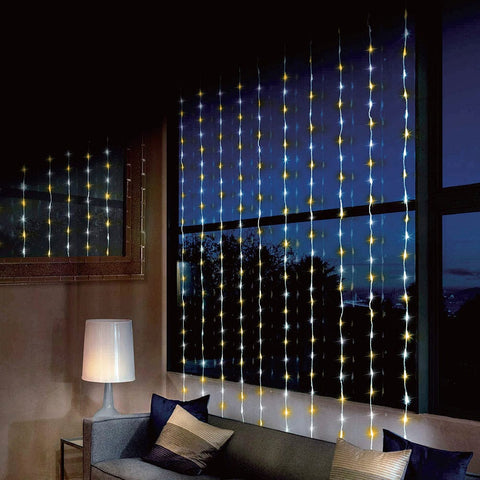 LED Cool and Warm Waterfall Curtain (4x2.4m)