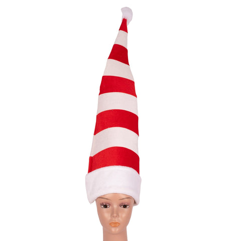 Long Red and White Santa Hat