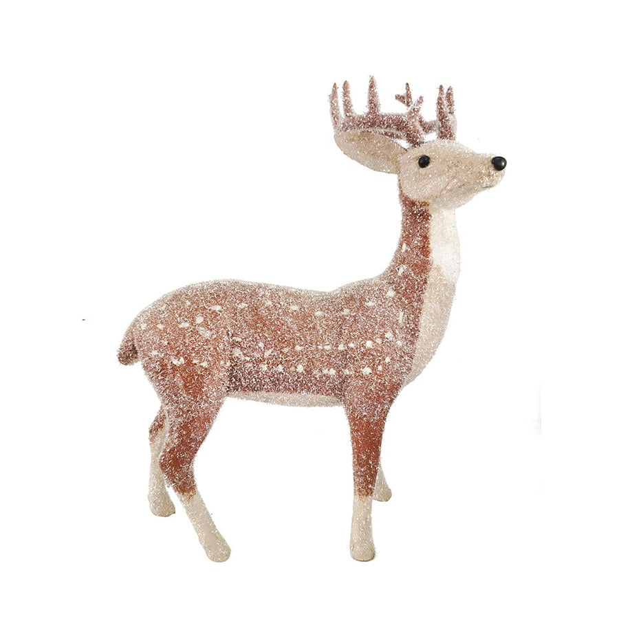 Large Glitter Spotted Standing Deer