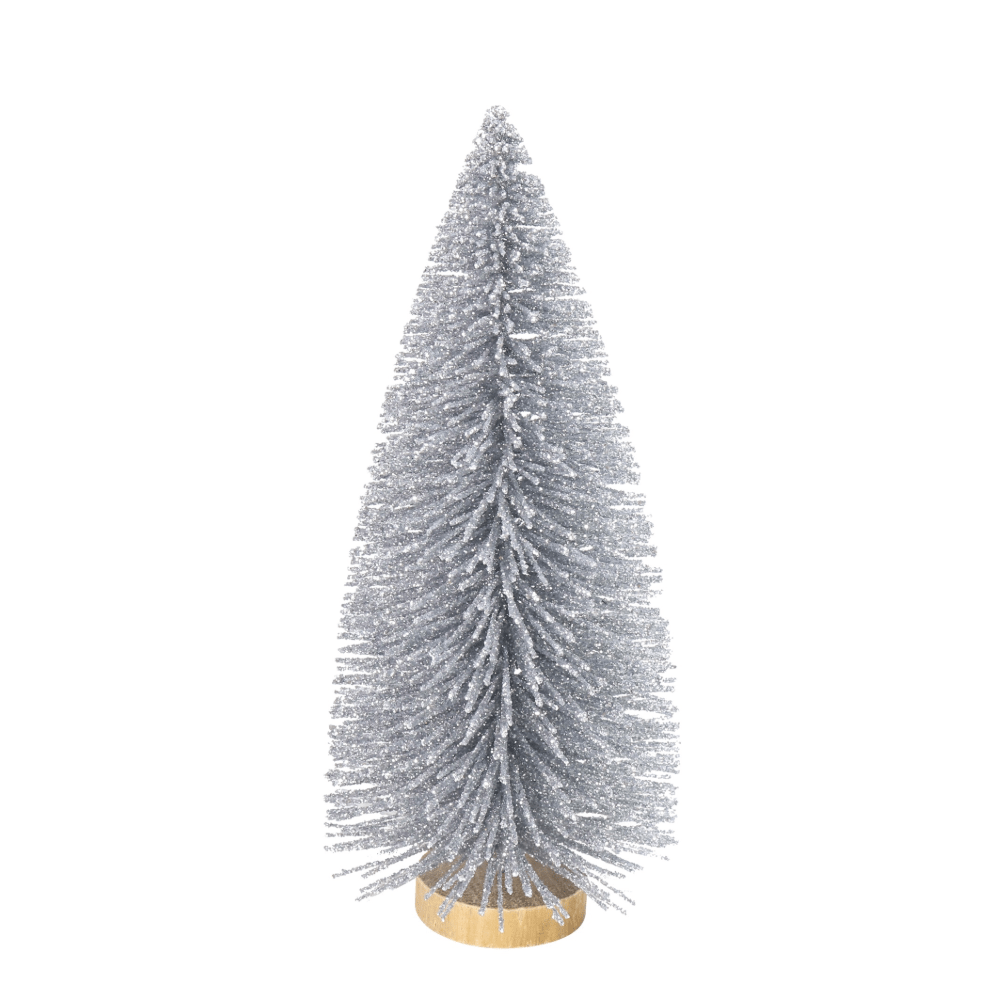 Naturals Glitter Spiky Tree Asst (14cm)