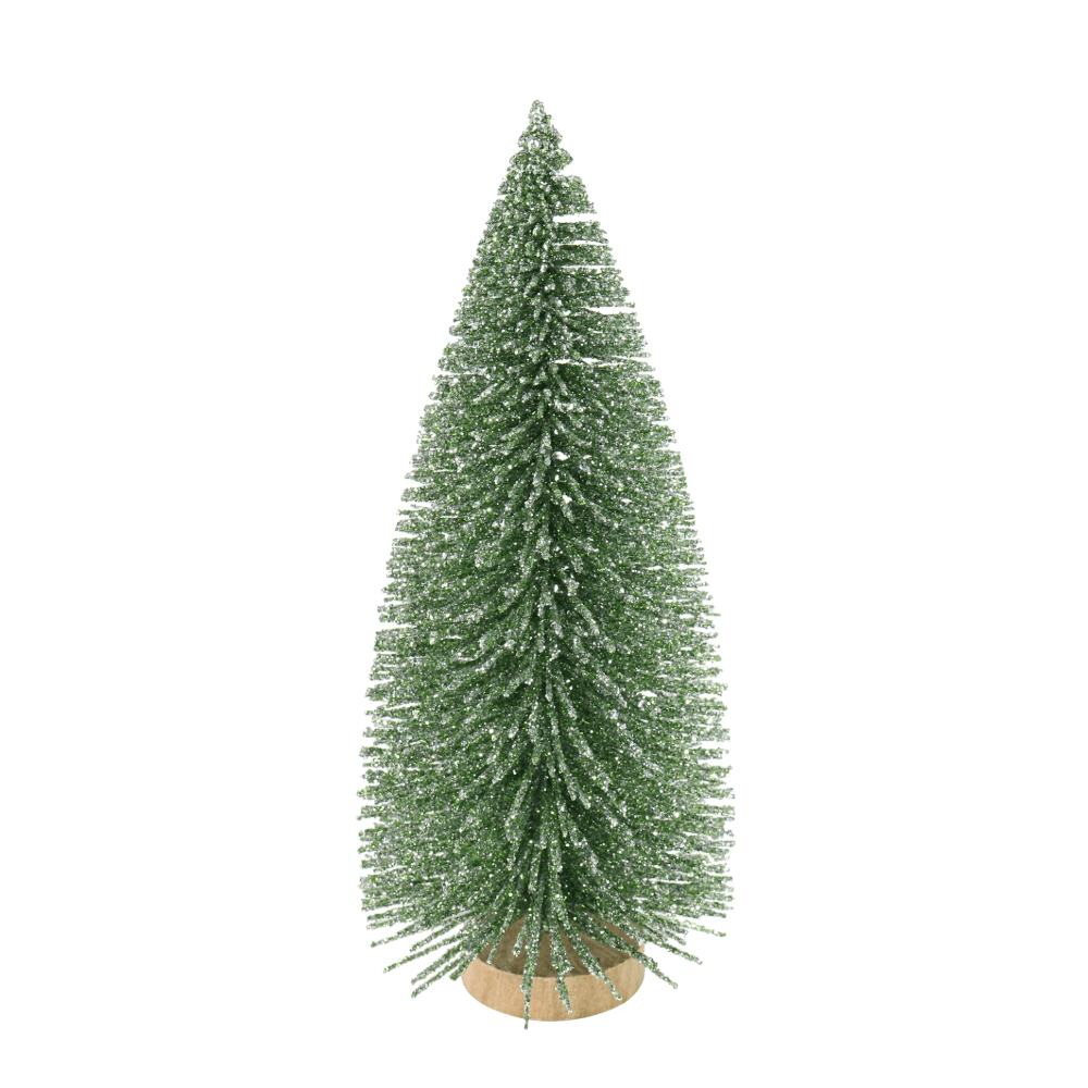 Naturals Glitter Spiky Tree Asst (14cm)