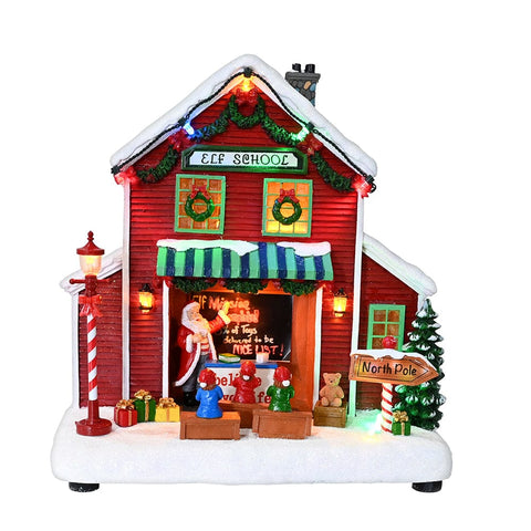 LED Musical Elf School Scene USB