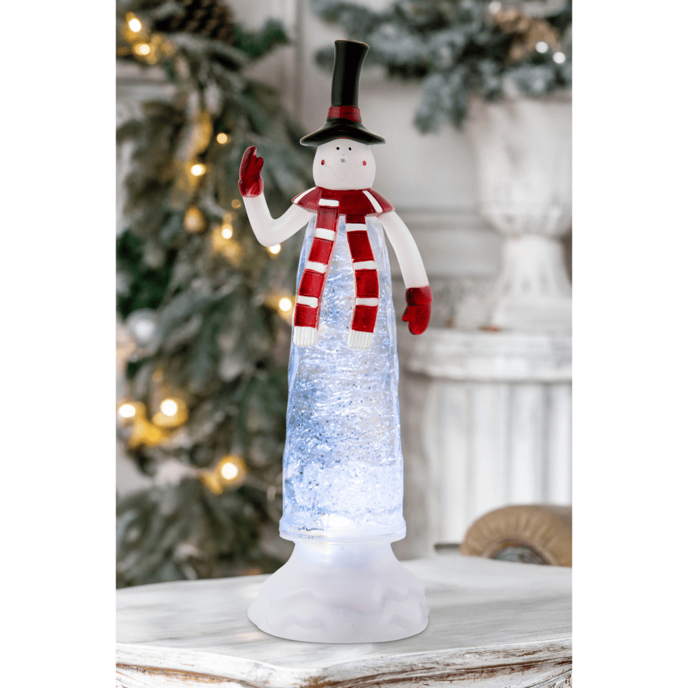 Glitter Swirl Slender Santa or Snowman USB