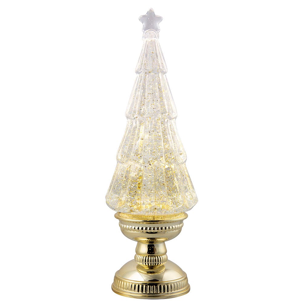 Glitter Swirl Lux Light Up Tree Asst USB