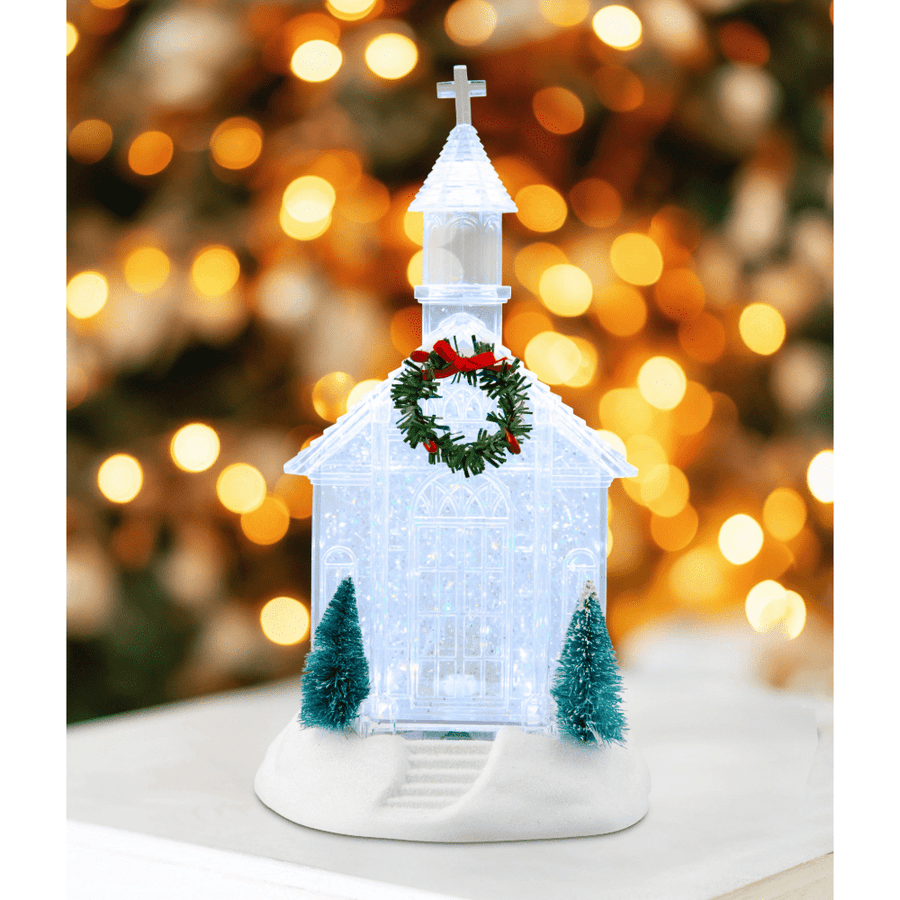 Glitter Swirl Crystal Church USB