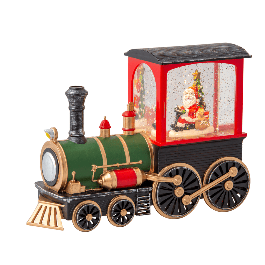 Glitter Swirl Santa Train USB