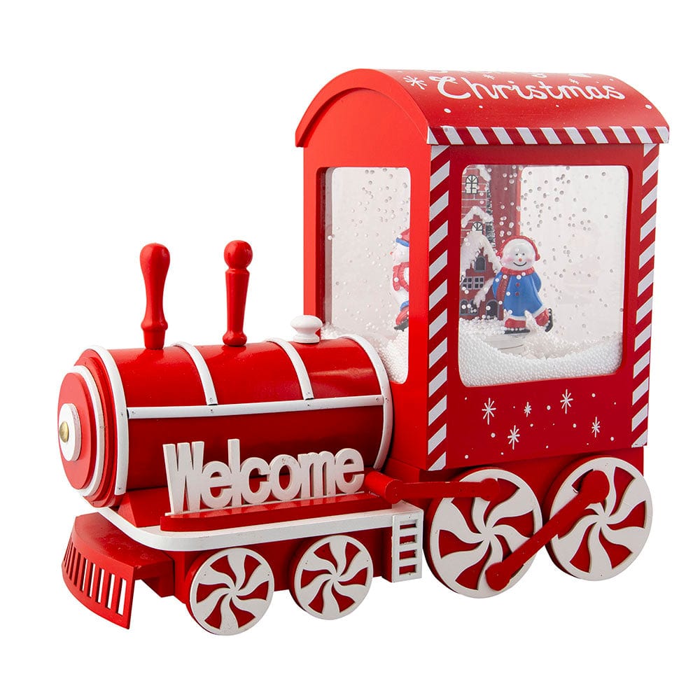 LED Musical Snowing Animated Candy Train