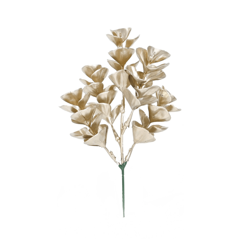 Matte Metallic Gingko Pick Asst (25cm)