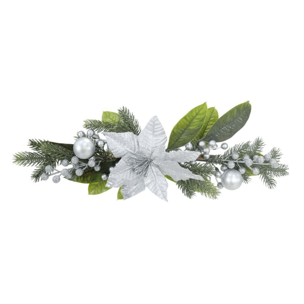 Poinsettia Berry Table Deco Asst