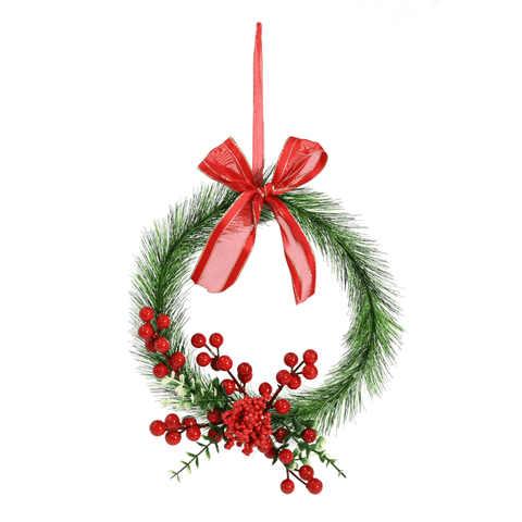 Hanging Pine Berry Wreath (25cm)