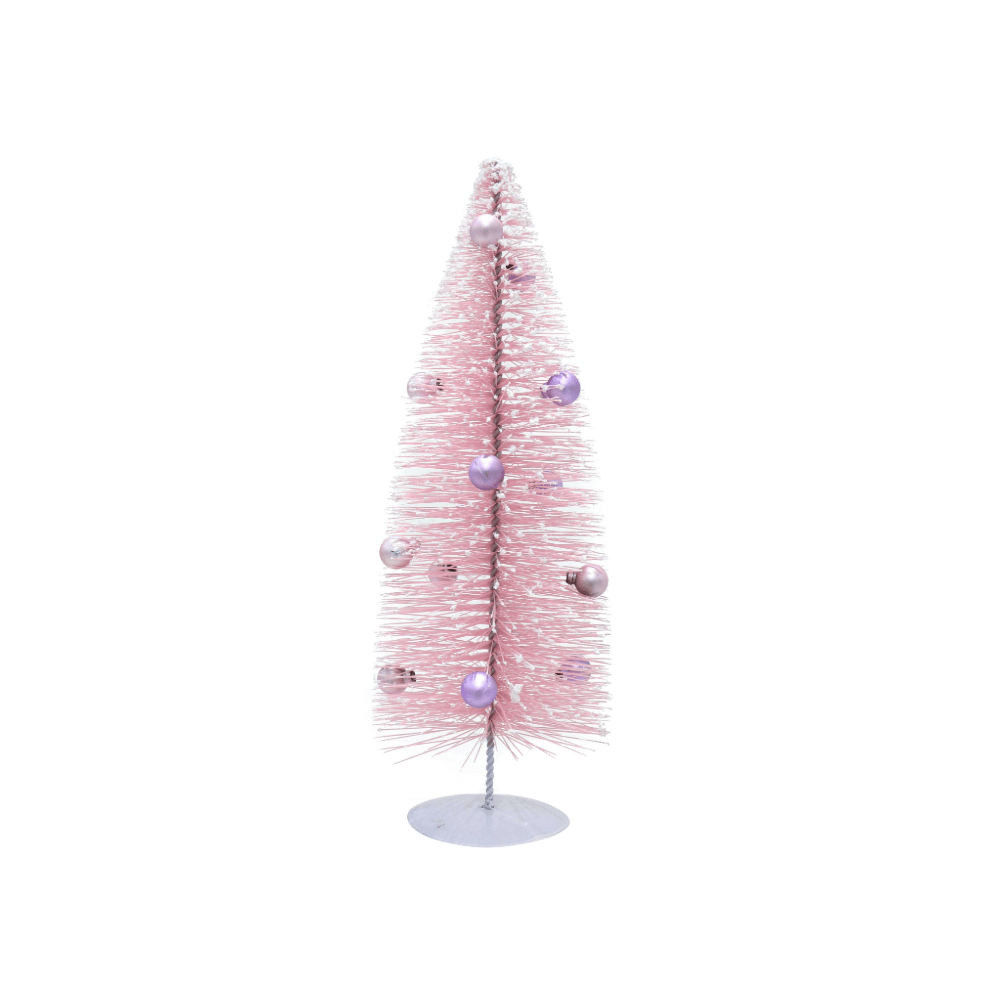 Snowy Pastel Tree with Pearls Asst