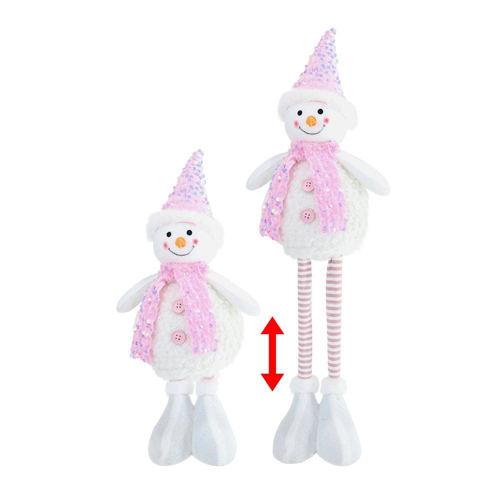 Extendable Snowman Pastel Asst (45-60cm)