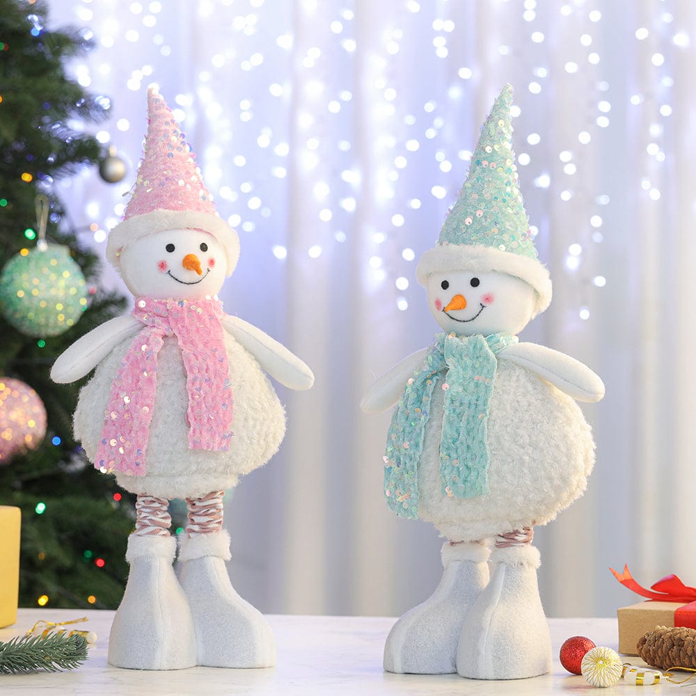 Extendable Snowman Pastel Asst (45-60cm)