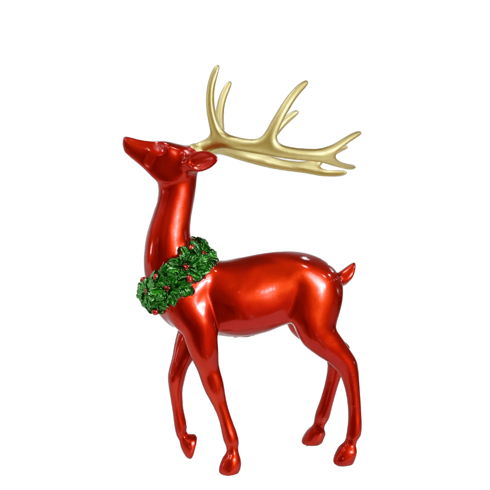 Deluxe Matte Red Reindeer Asst