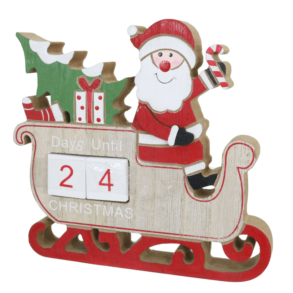 Sleigh Count Down Deco Asst