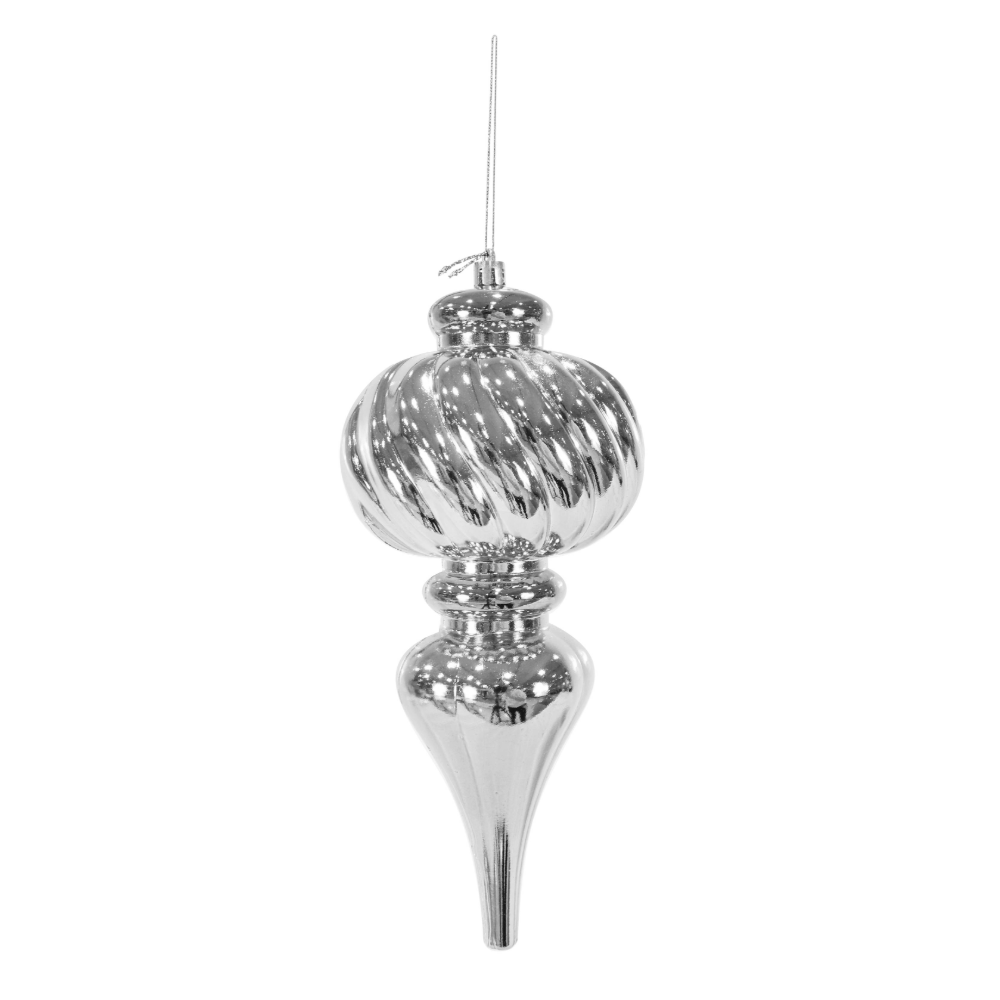 Shiny Finial Bulb Deco Asst (27cm)