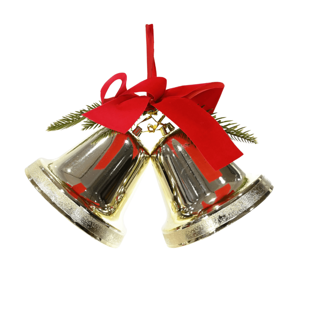 Jumbo Twin Bells with Ribbon Asst