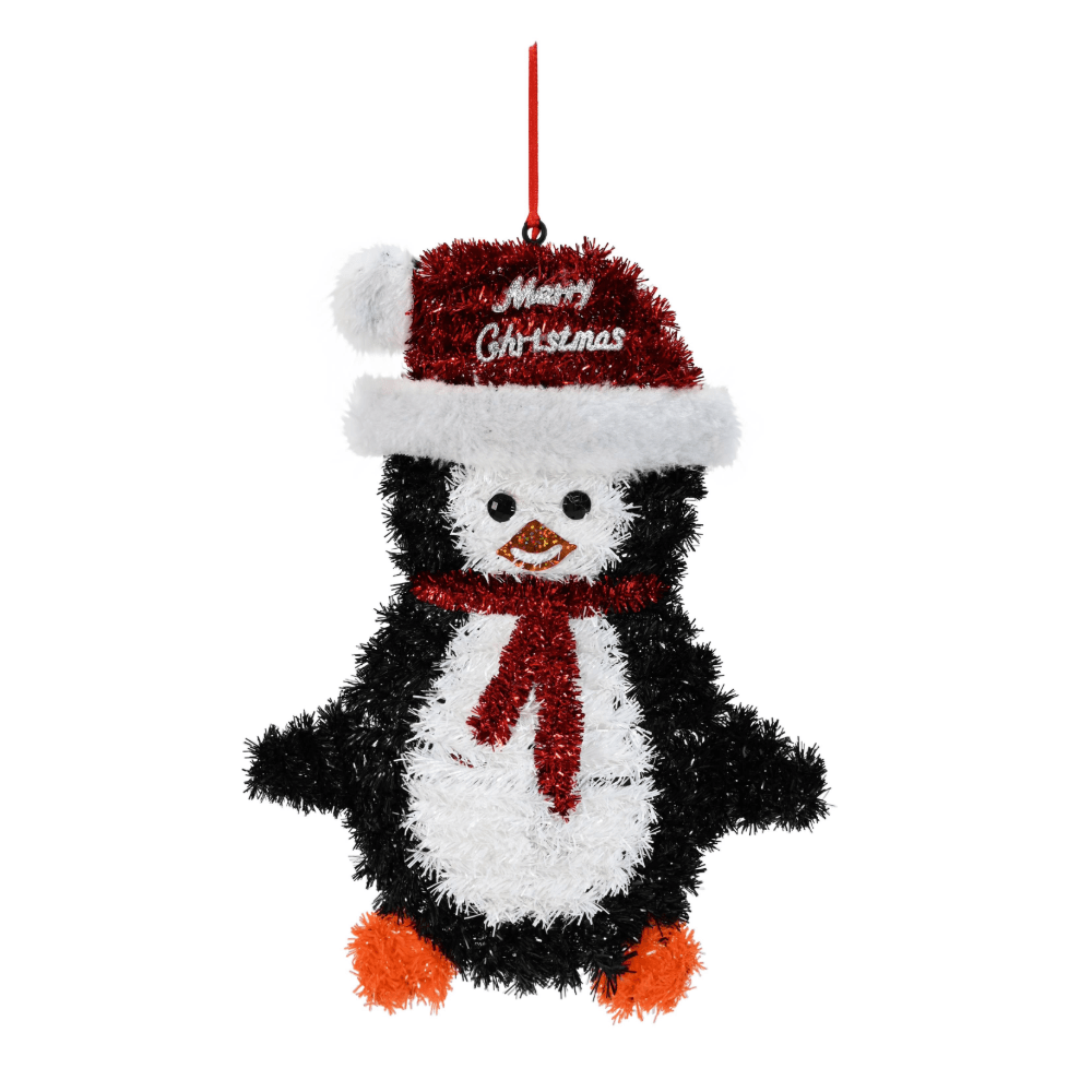 Tinsel Hanging Character Plaque Asst