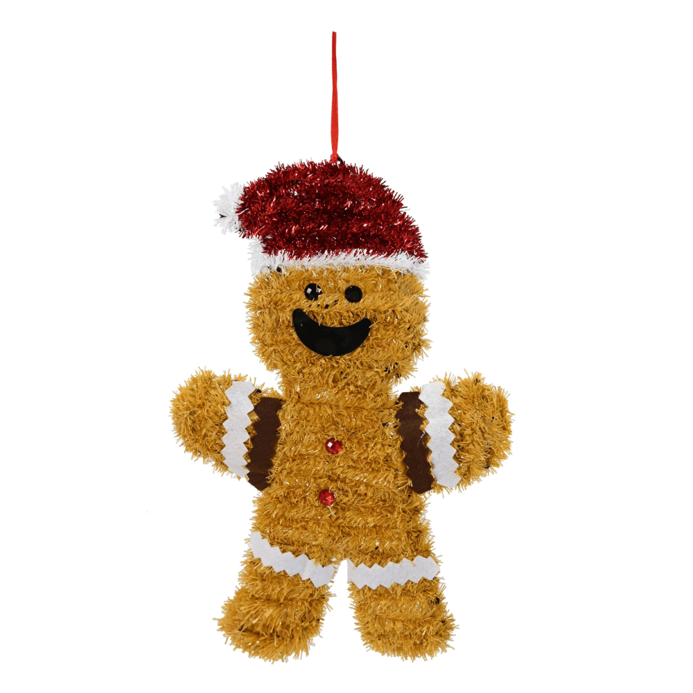 Tinsel Hanging Character Plaque Asst