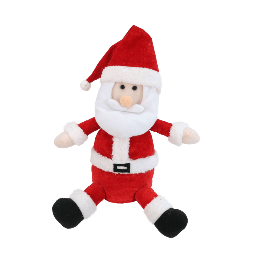 Sitting Santa Figurine Asst (30cm)