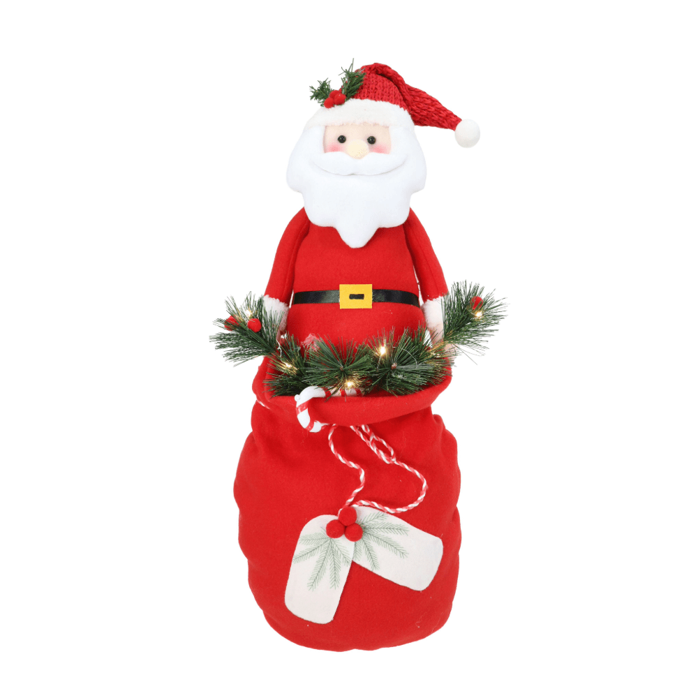 Light Up Santa In Sack Extendable (40-60cm)