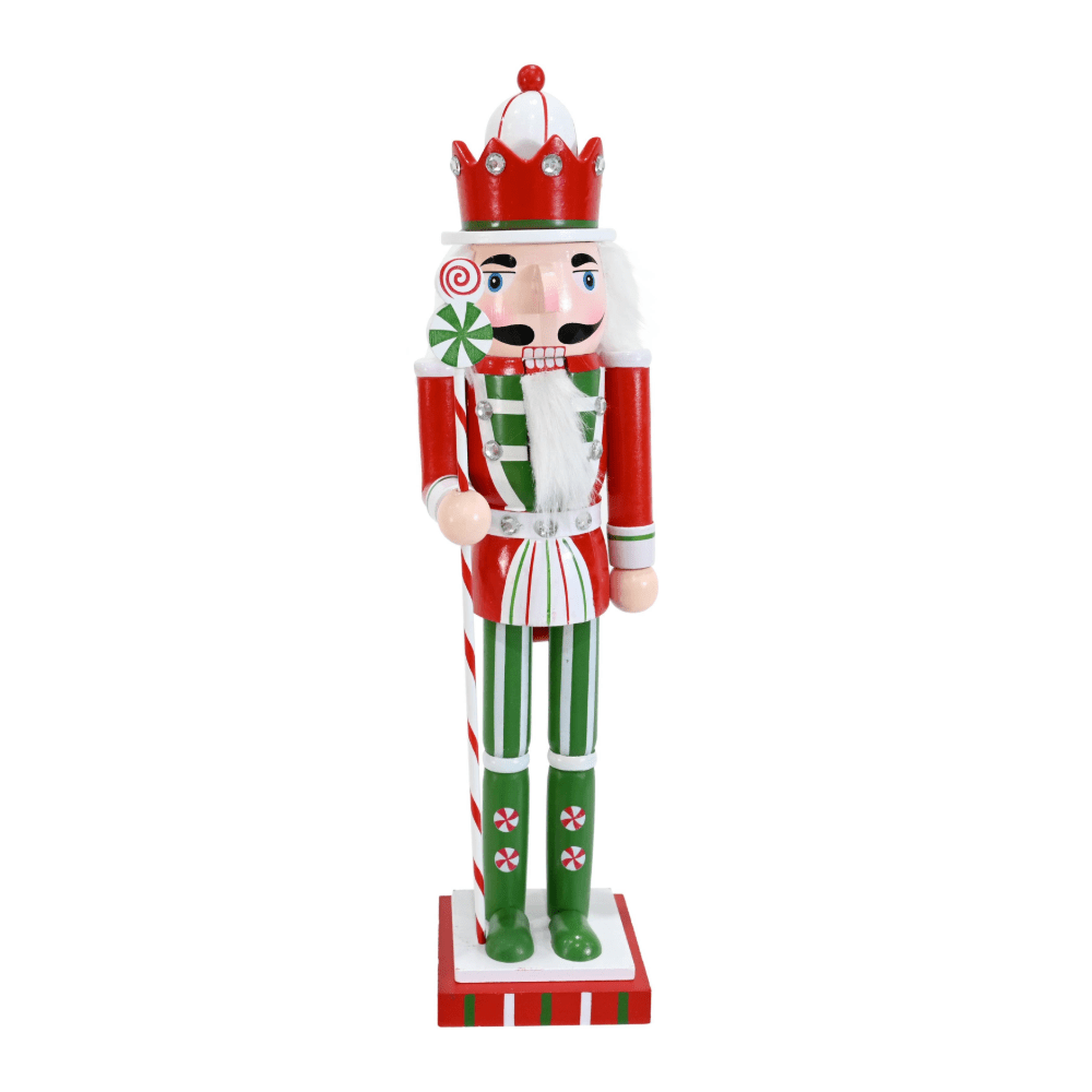 Peppermint Candy Cane Nutcracker Asst (38cm)