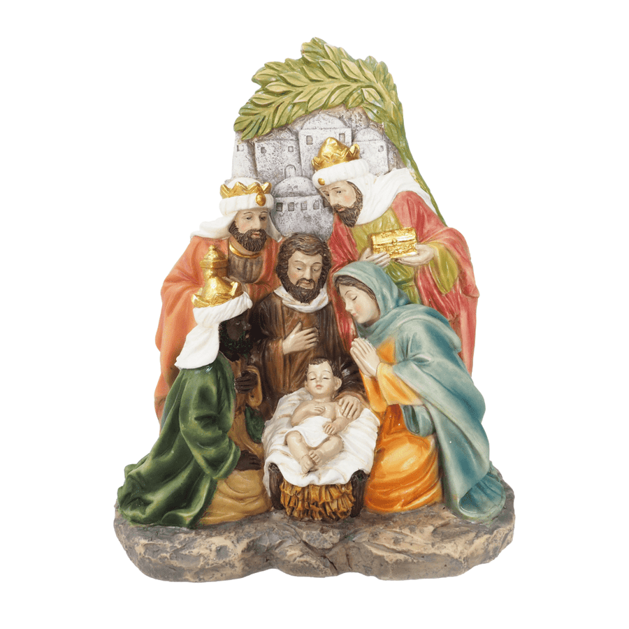 Resin Holy Manger Three Kings Scene