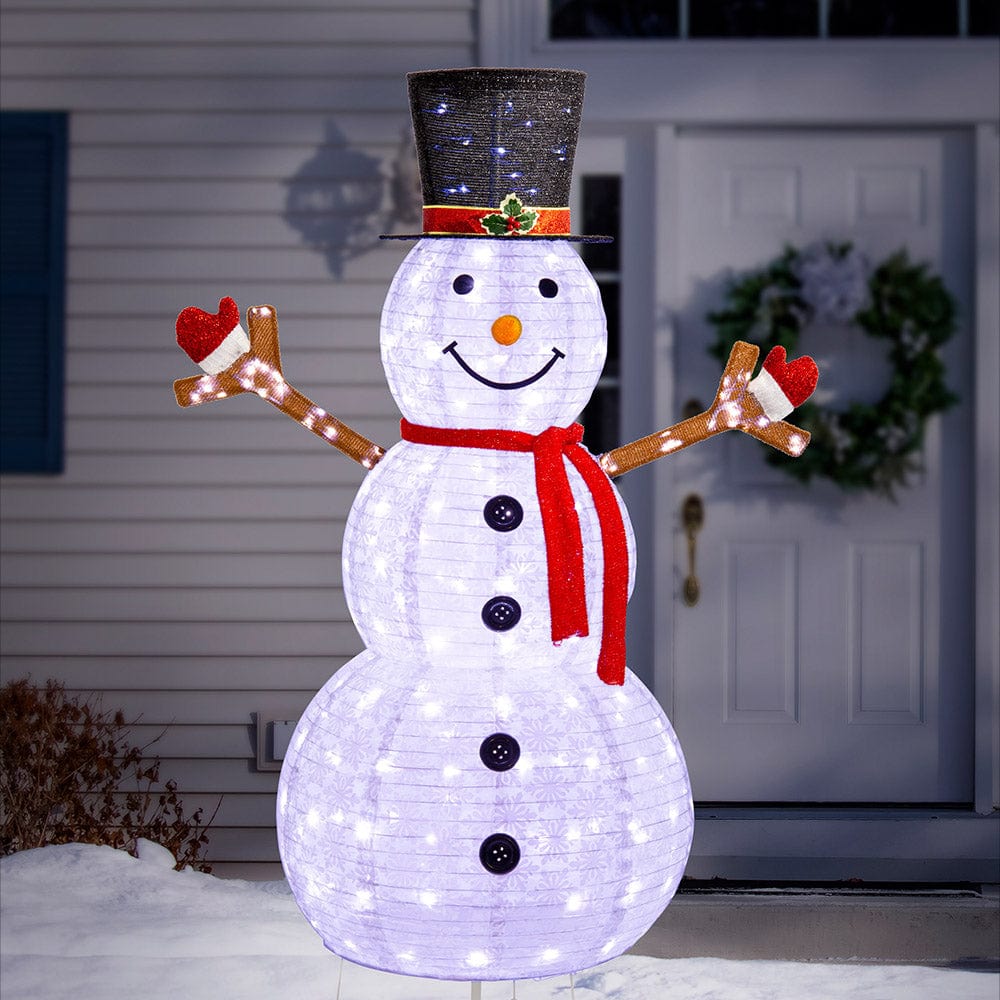 LED Twinkling Pop Up Snowman (180cm)