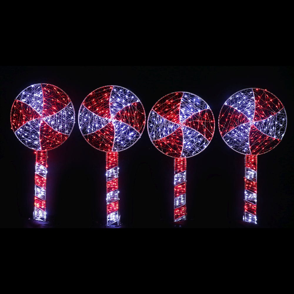 LED Starry Wire Lollipop Path Lights (4pk)