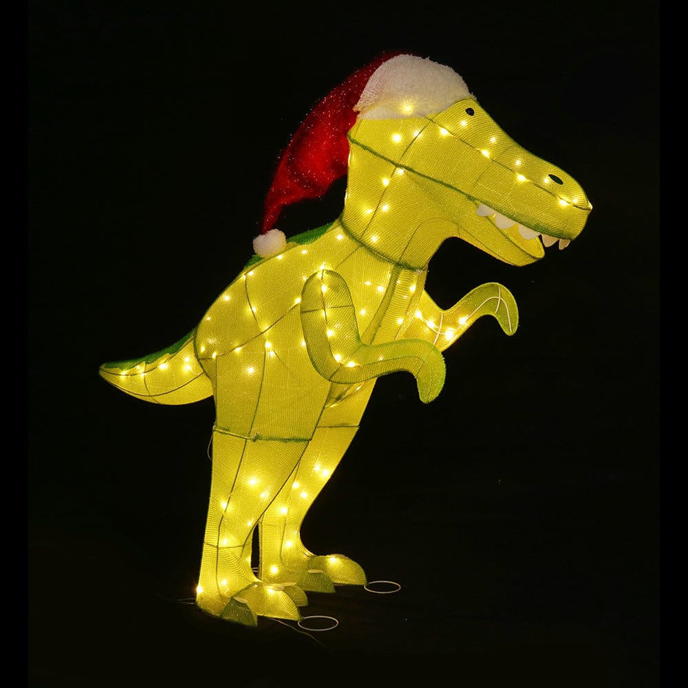 LED Mesh Tinsel Dinosaur Flashing 125cm