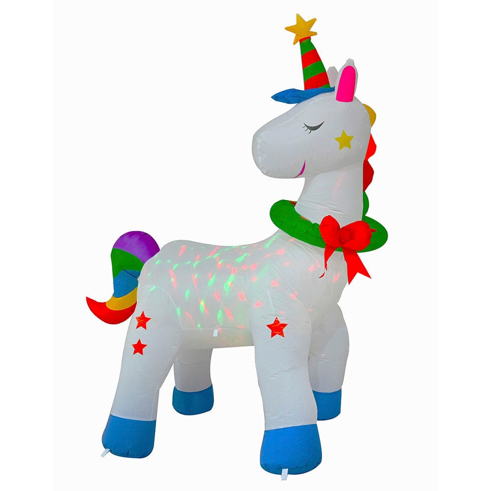 Inflatable Unicorn with RGB Disco Light (180cm)