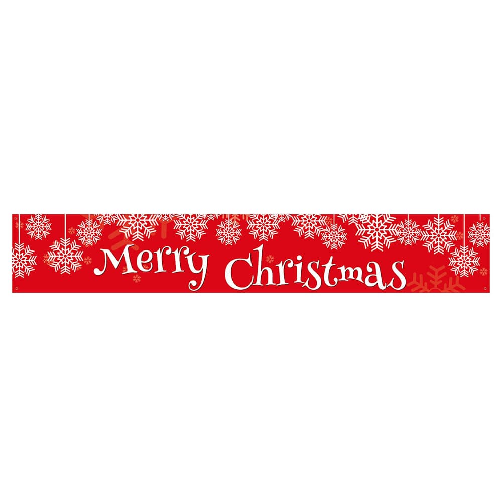 Merry Christmas Yard Banner 2 Asst (3mx50cm)