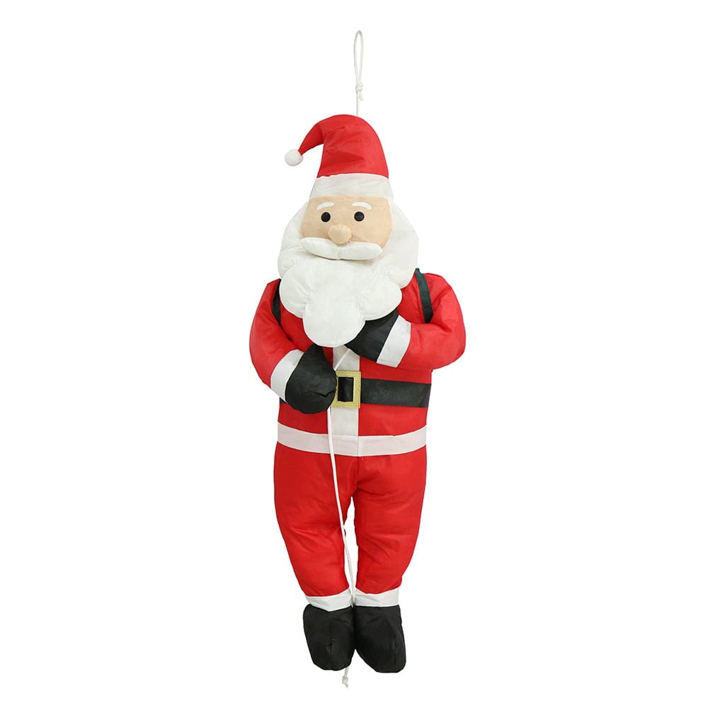 Nylon Santa with Rope or Candy Cane 2 Asst (120cm)