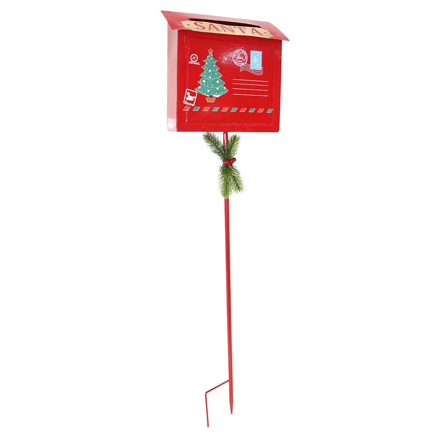 Metal Mailbox with Stake Asst (90/95cm)