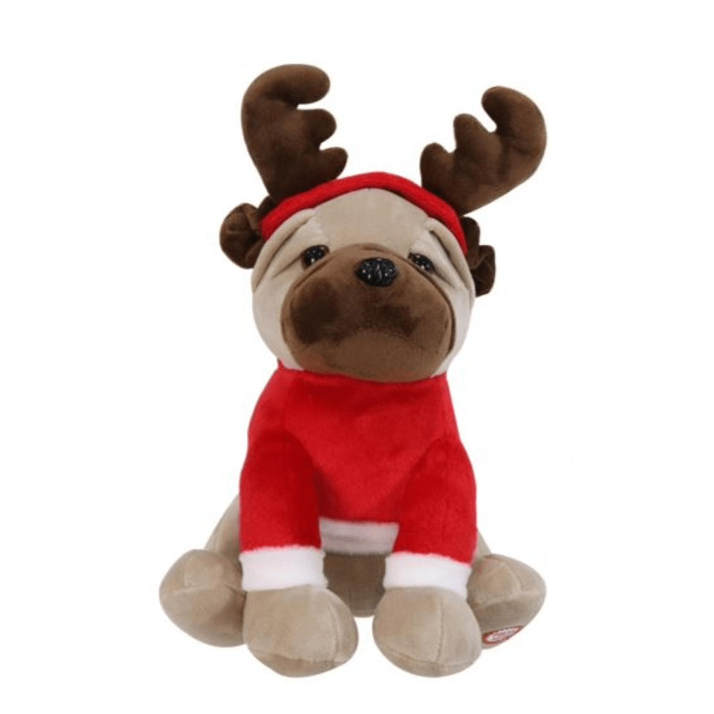 B/O Foot Tapping/Antler Shaking Plush Character Asst