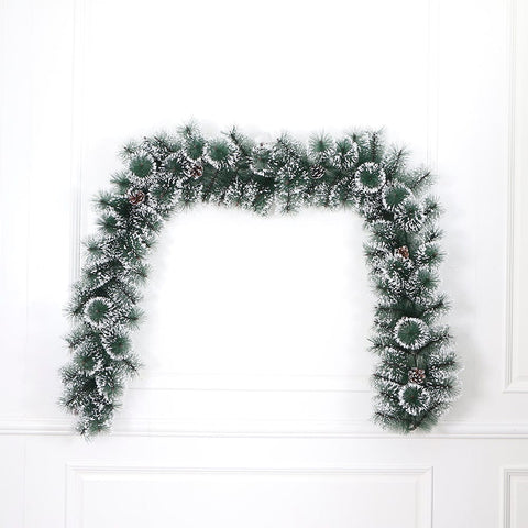 Snow Pine Flocked Berries Garland (2.7m)