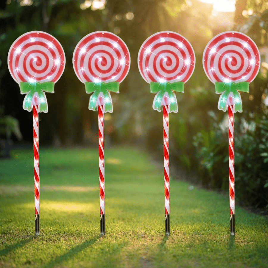 LED Path Candy Lollipop Lights (4pc)