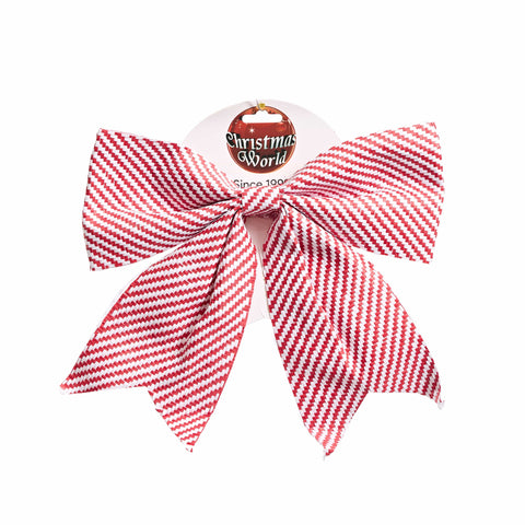 Red and White Bow (28cm)