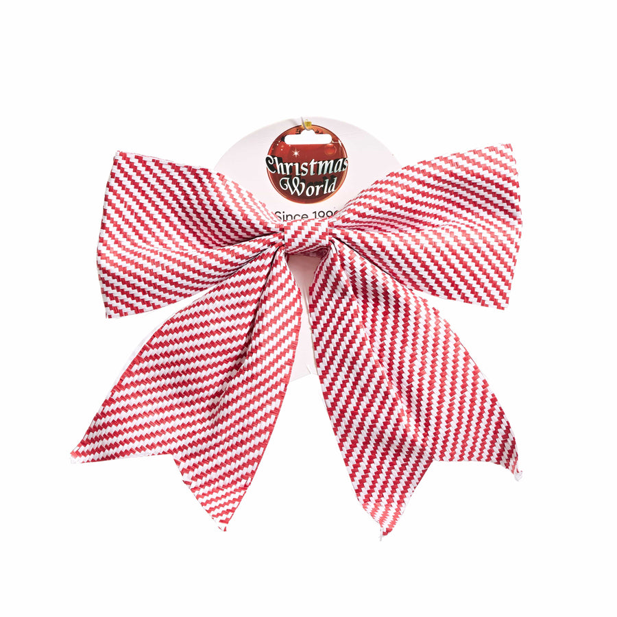 Red and White Bow (28cm)